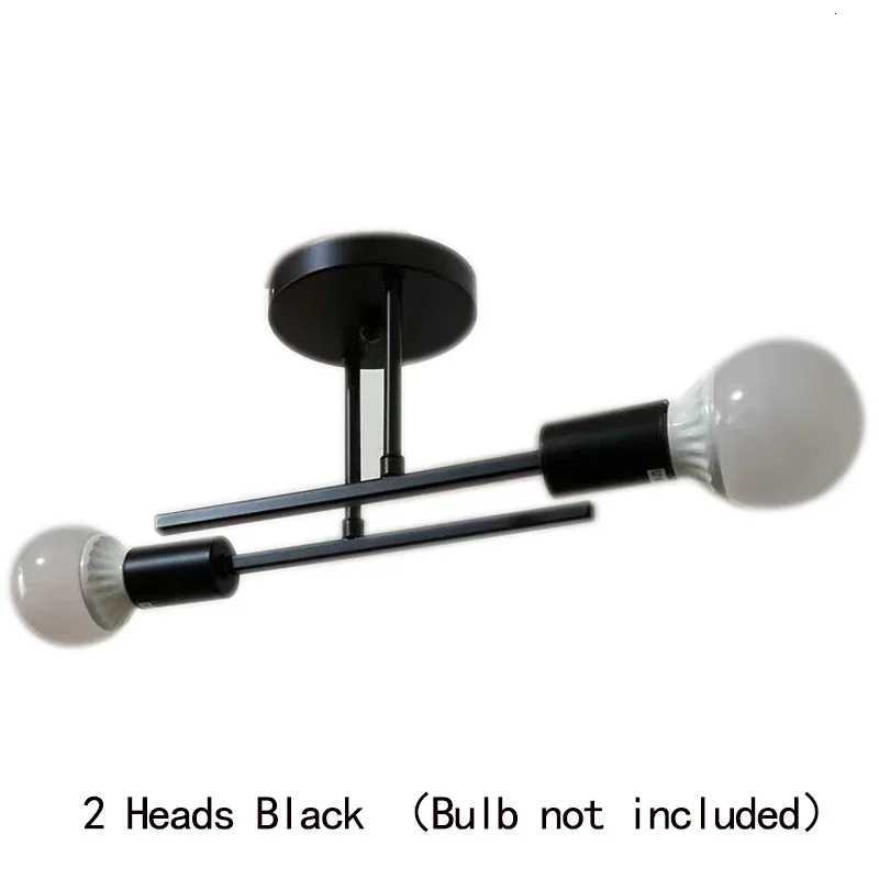 Modern Semi Flush Mount Chandelier Mid Century Close to Black Ceiling Light Fixture Sputnik C XJ250725