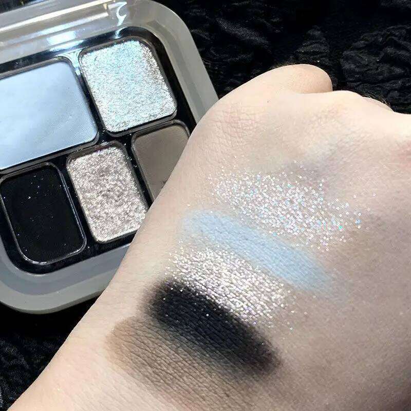 5 Colors Glitter d Blue Black Shadow Pink Shimmer Matte Eyeshadow Makeup Palette Waterproof Lasting Eye Pigment