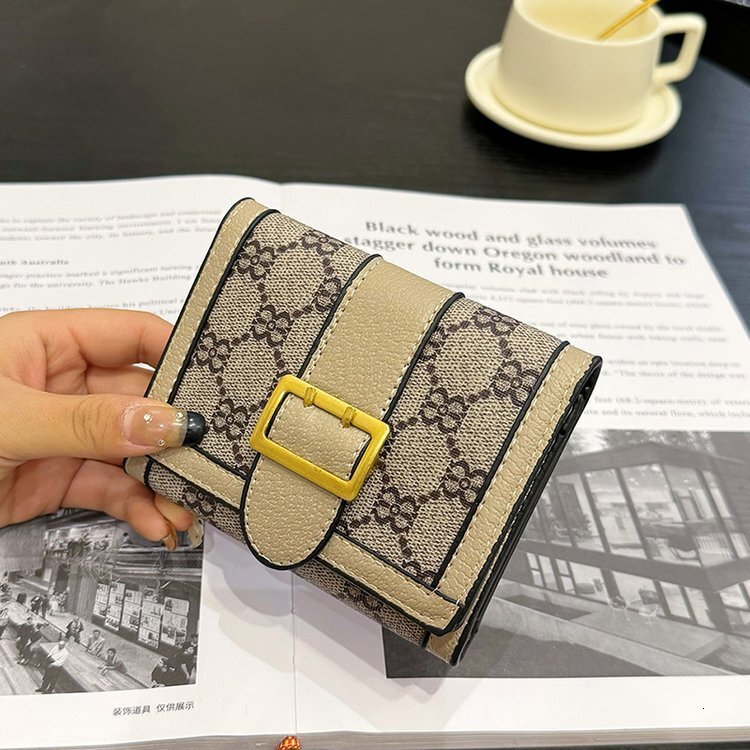 Free Shipping On 2025 Summer New Designer Bags High-end Small Wallet For Women Short Soft Leather Multi-card Slot Card Holder Wallet Combo High-qualit