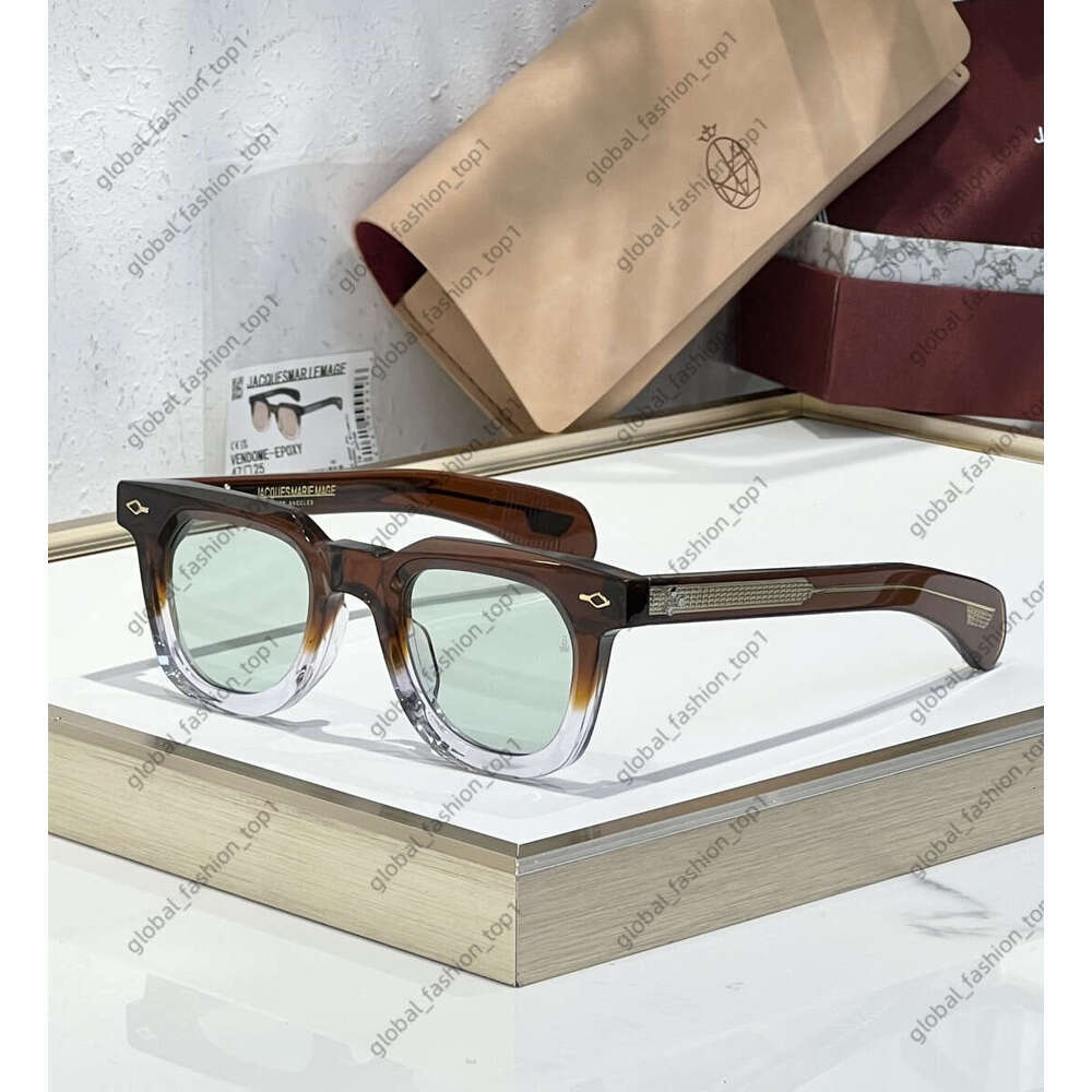 jaque marie mage glasses Designer Sunglasses for Men Women Outdoor Beach Gradient Color Frame Glasses Size 47-25-146 Model VENDOME-EPOXY Top Quality with box 85b