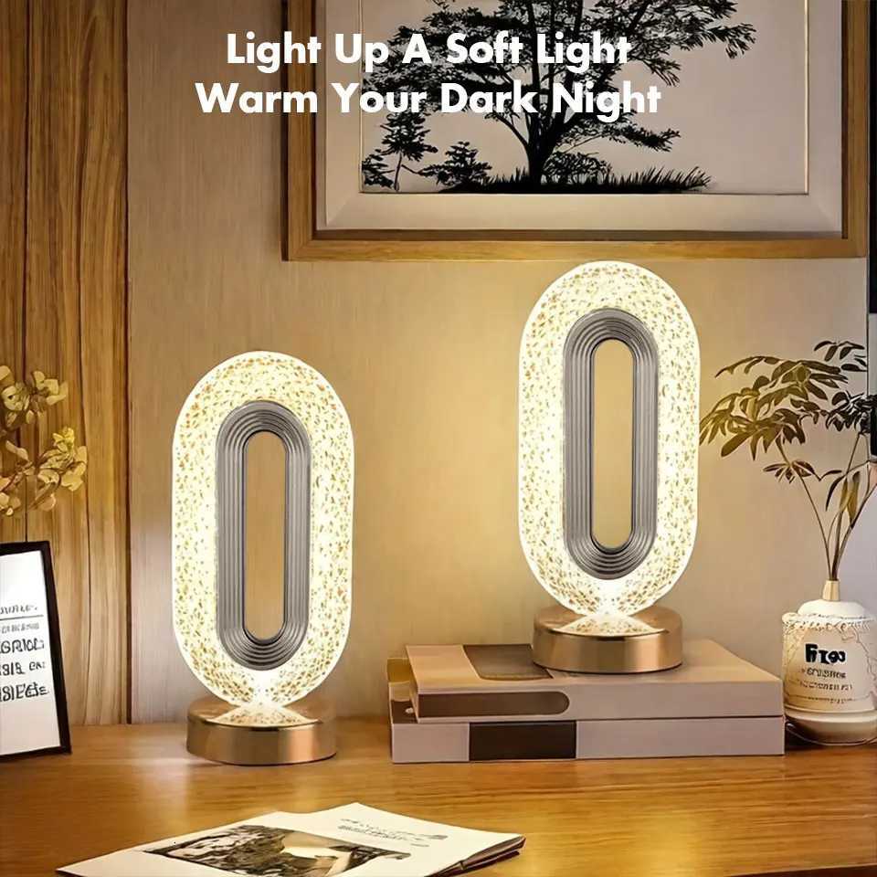 LED Table Lamp USB Charge Touch Switch Room Decoration Light Reading Light Office Desk Accessories LED Bedside Lamps Night Light XJ250725