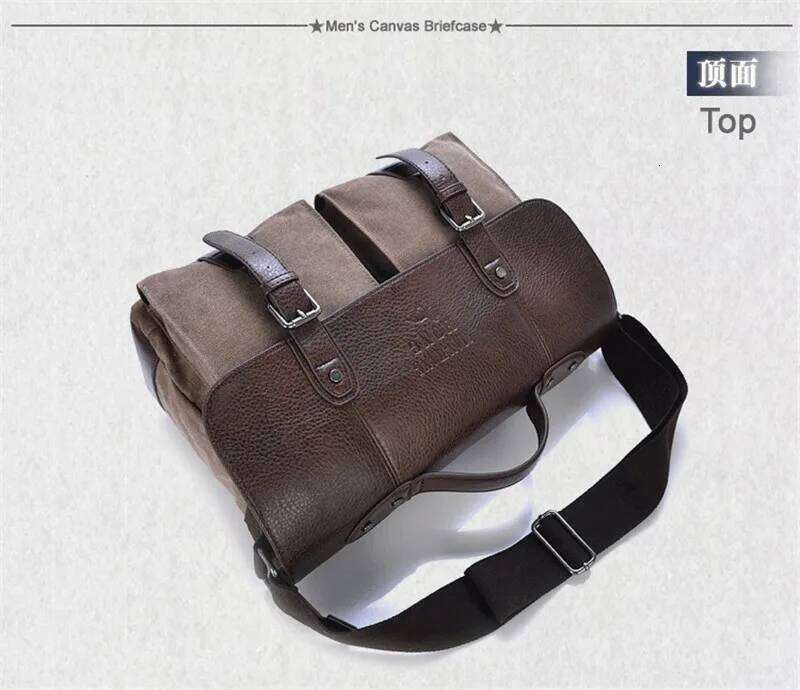 OLOEY Fashion Military Canvas shoulder crossbody Men messenger bag male Sling Bag Tote Handbag