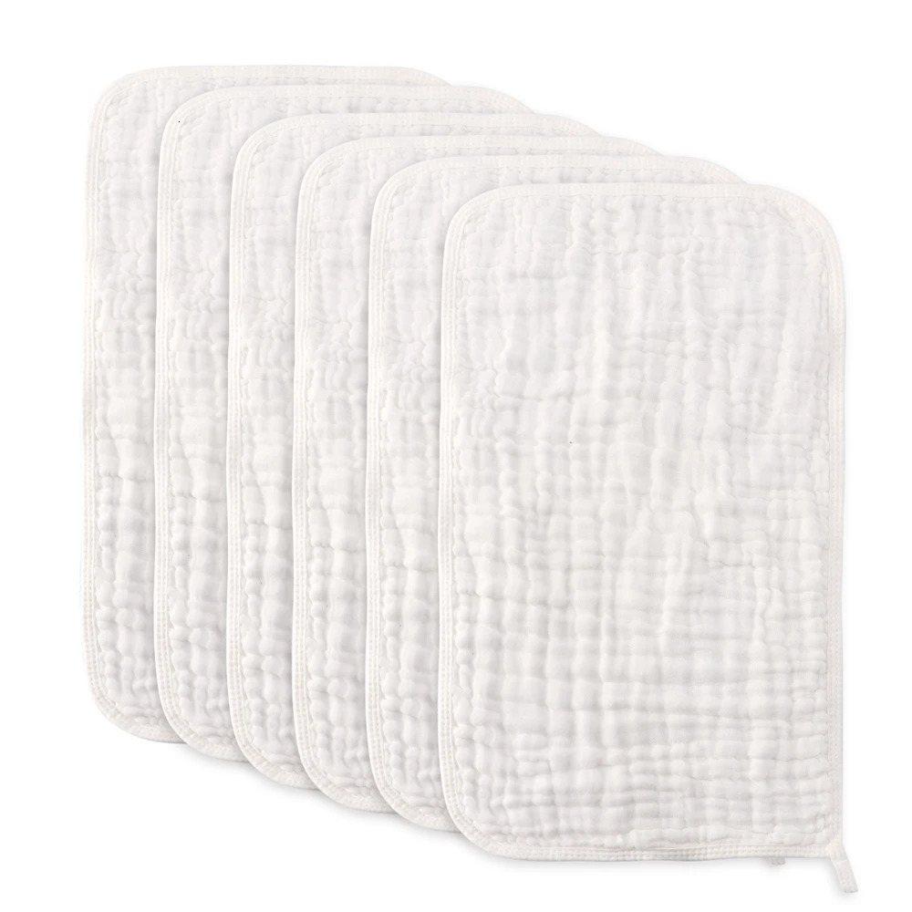 Large Muslin Burp Cloths Hand Washcloths for Baby Extra Absorbent and Soft Boys Girls Milk Spit Up Rags born Registry 250725