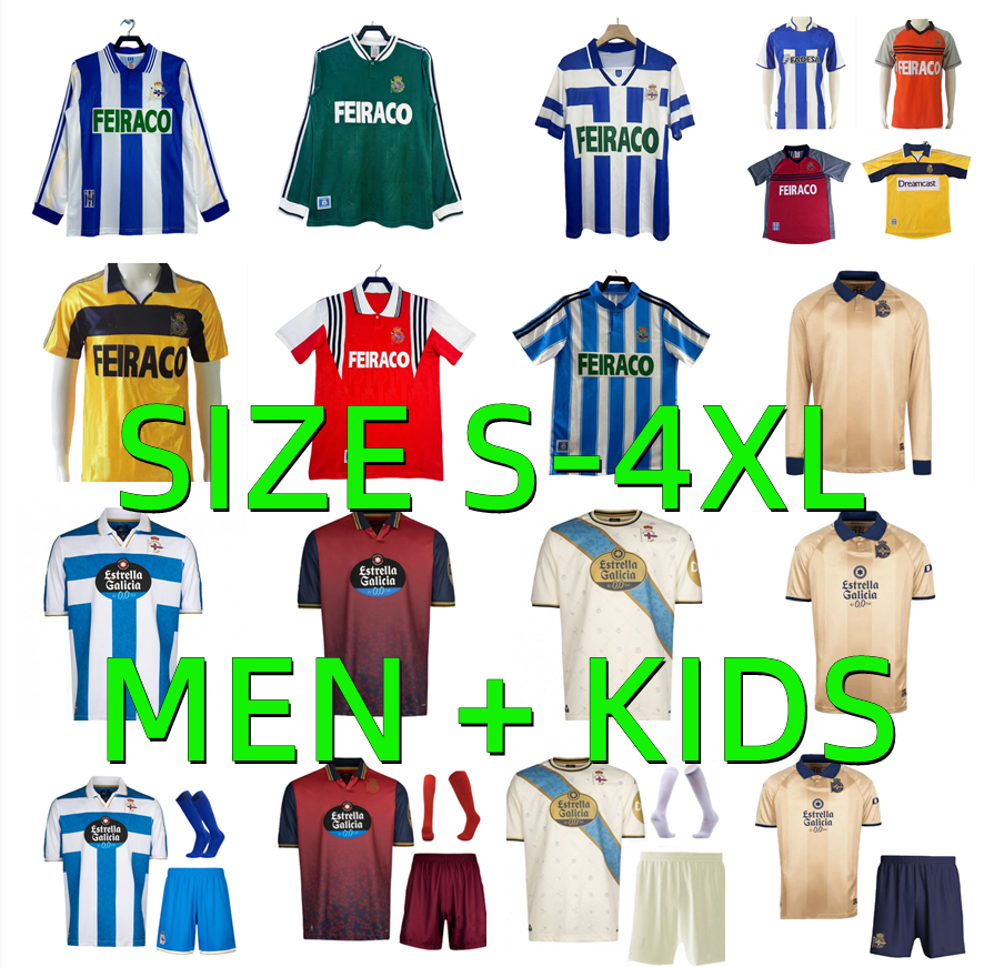 1997 1998 1999 2000 2025 2026 Deportivo de La CoruNa retro soccer jerseyS 94 95 96 97 98 99 00 01 03 Deportivo La Coruna MAKAAY bebeto YEREMAY Lucas vintage football shirt
