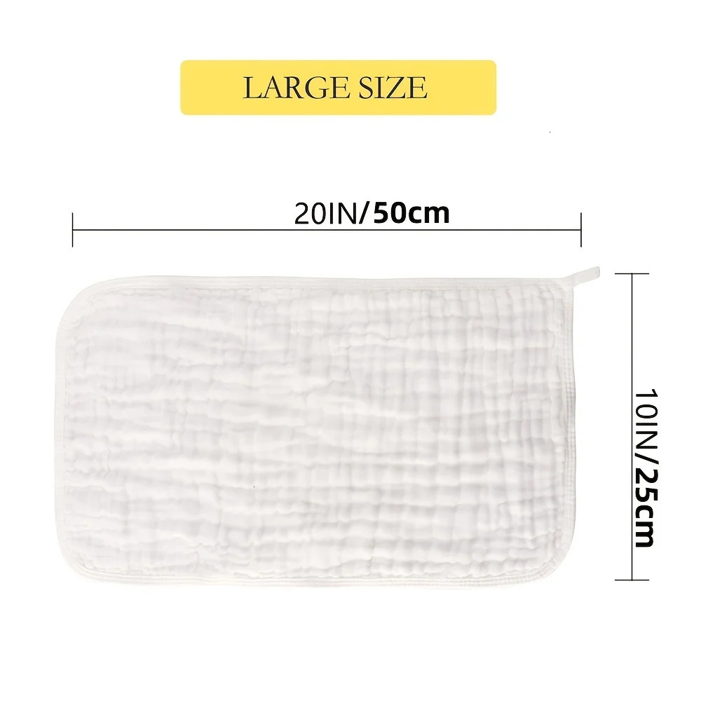 Large Muslin Burp Cloths Hand Washcloths for Baby Extra Absorbent and Soft Boys Girls Milk Spit Up Rags born Registry 250725