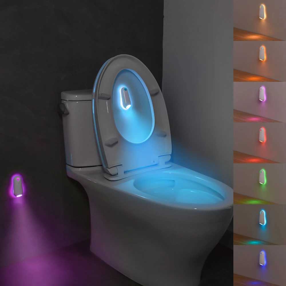 7Color Changing Motion Sensor Smart Toilet Night Light Gradient RGB LED Toilet Lights for Washroom Commode Night XJ250725