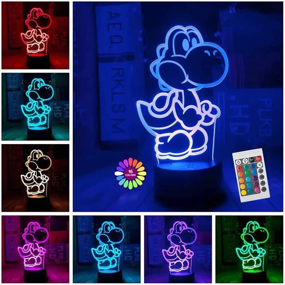 3D Illusion LED Night Light 16 Colors Gradual Changing Touch Switch USB Table Lamp for Holiday Gifts or Home Decorations XJ250725