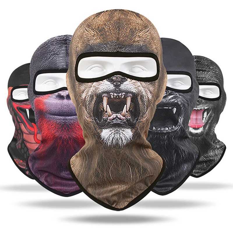 Animal Print Balaclava Kids Mascarillas Children Neck Warmer Gaiter Face Shield Outdoor Cycling Skateboard Ski Full Face Cover Z250725