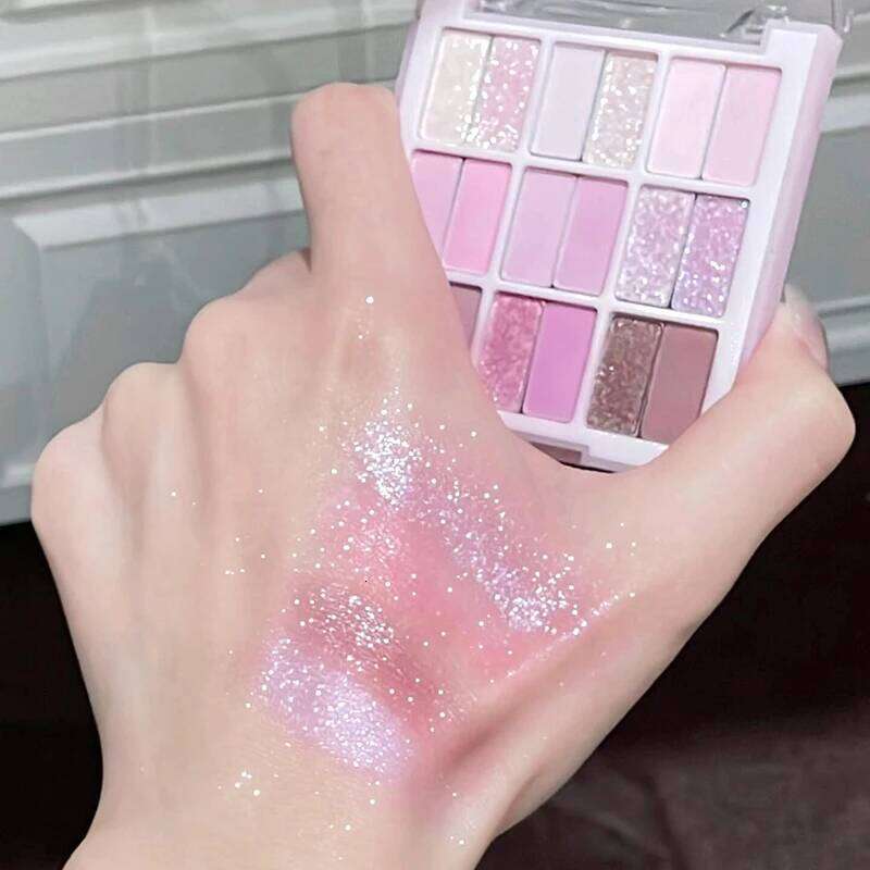 18-Color ple Glitter Eyeshadow Matte Pearl Highlighter Powder Nude Long Lasting Korean Shiny Eyes Make Up Palette