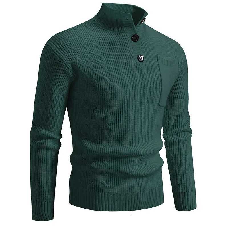 Autumn and Winter New Casual Mens Sweater Turtleneck Warm Pullover Stylish Knitwear Men Clothing Sweater Men Z250725