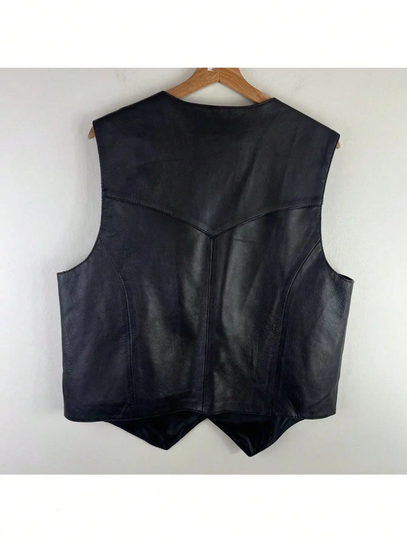 Men Vest Black Biker Motorcycle Hip Hop Waistcoat Male Faux Leather Punk Spring Sleeveless Plus Size Loose Casual 250725