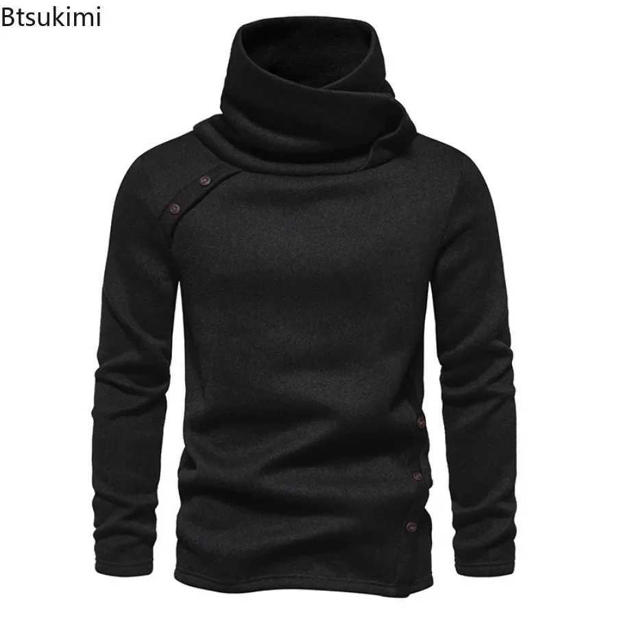 New 2025 Mens Thick Warm Sweaters Vintage Trend Knit Pullovers Man Turtleneck Sweater Soft Casual Knitwear Sweater for Men Tops Z250725