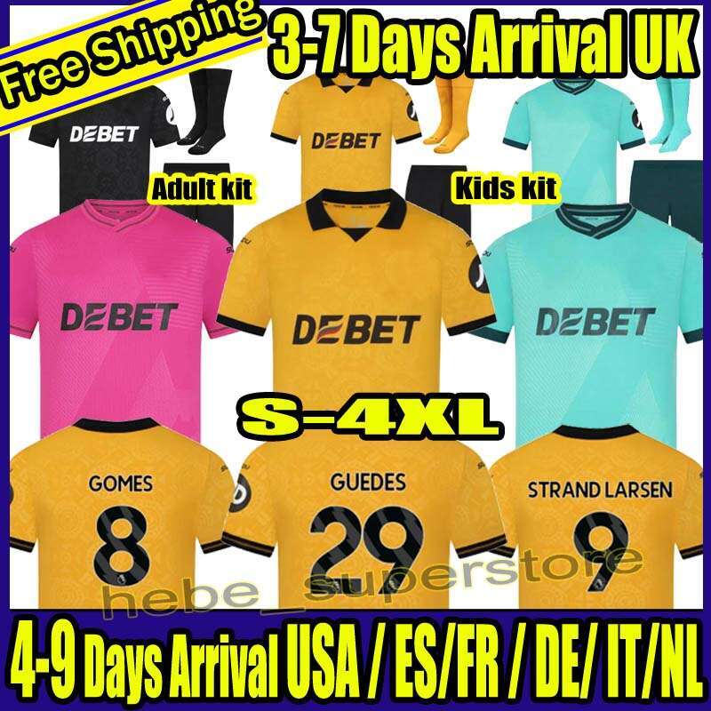 S-4XL wolves Jersey 25 26 Soccer Jerseys Honved J. ARIAS 10 Jersey 1954 70 Year Anniversary Kit CUNHA WOLF Football Shirts HEE CHAN GOMES uniform Kids equipments