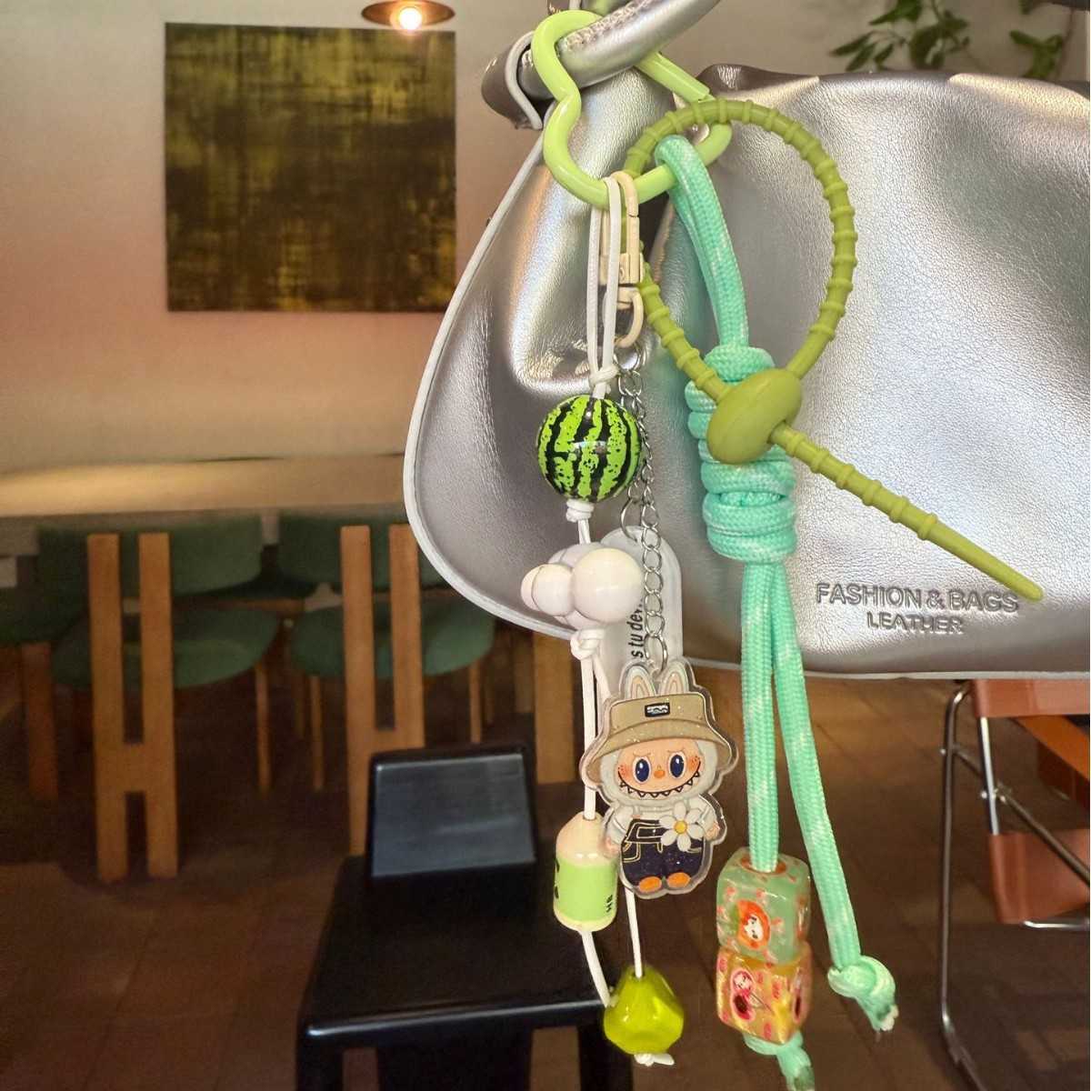 Bag Pendant Green Small Watermelon New Cloud Keychain 250715