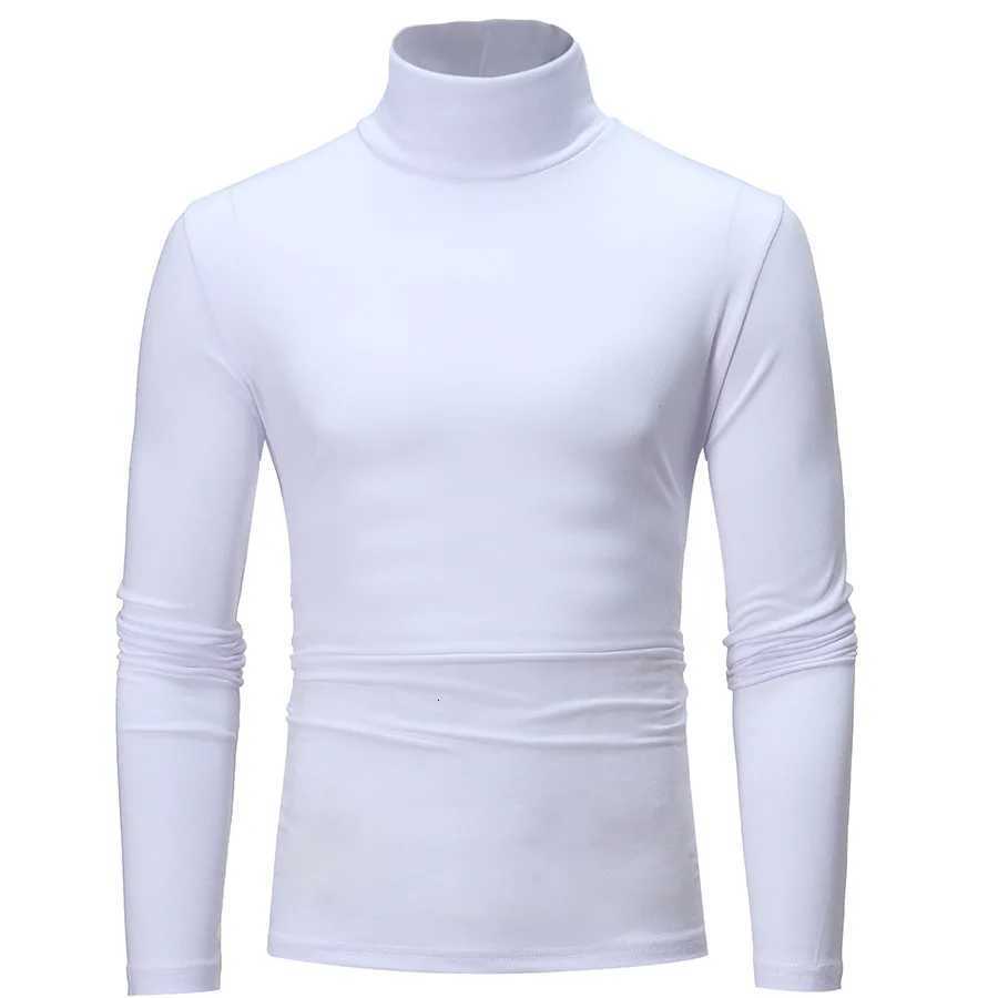 2pcs Men Thin Warm Tops Mens Autumn Long-sleeved Thermal Underwer Male High Collar Fashion T-shirt Z250725