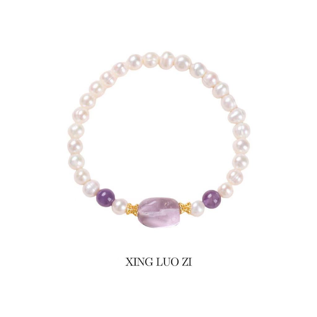 New Design Chinese Style Natural Freshwater Pearl Bracelet Vintage Versatile Trendy Jewelry for Women