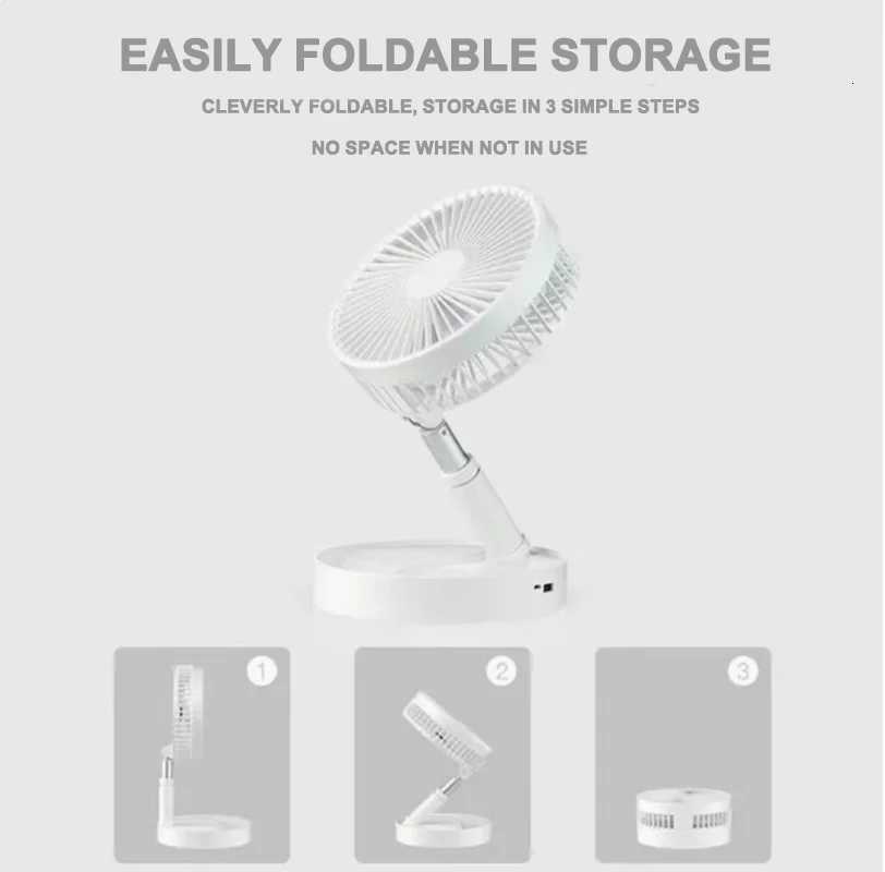 Rechargeable for Household USB Portable Desktop Floor-Standing Dual-Purpose Folding Small Fan R250725