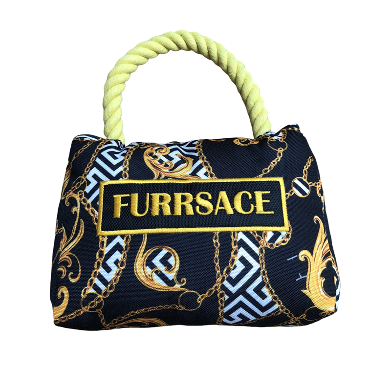 Designer Dog Plush Toys Stuffed Luxury Pet Squeaky Toys Handbag Bone Chewing Accessory Haute Couture Purses Handbags Fashionable Dog Birthday Gift H42