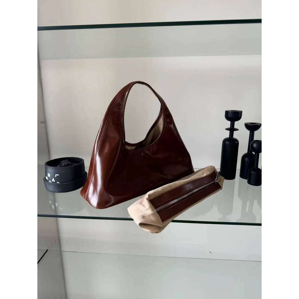 Niche first layer cowhide casual hand tote bag