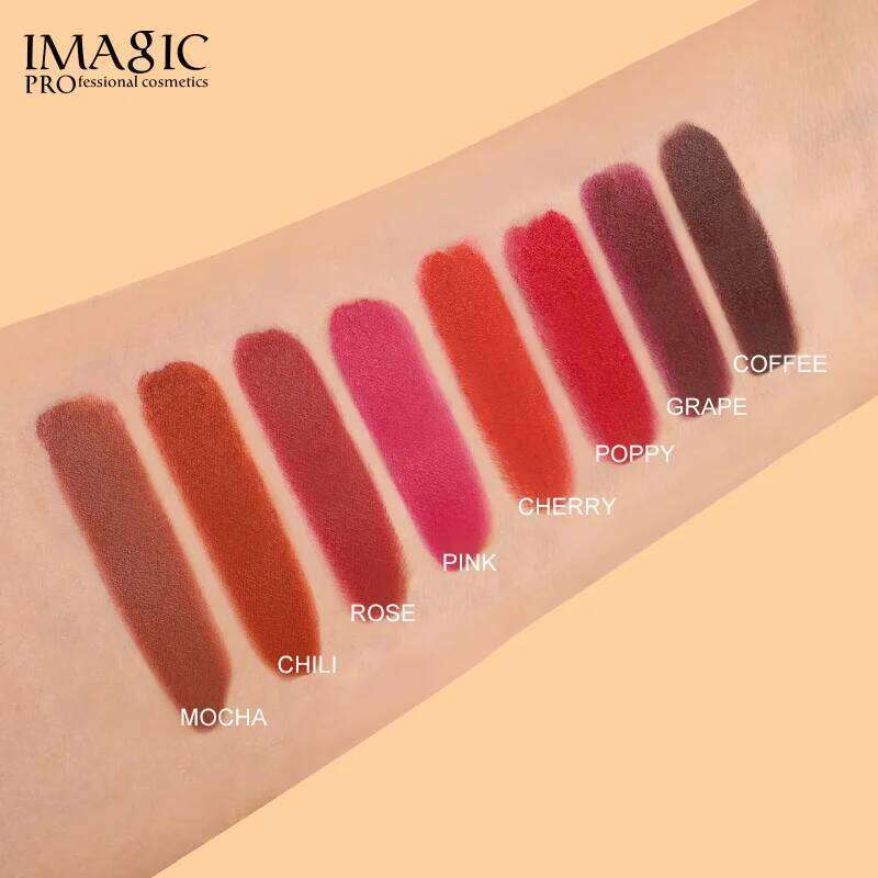 IMAGIC Matte Lipstick Mousse Waterproof Long Lasting Liptint Palette 8 Colors