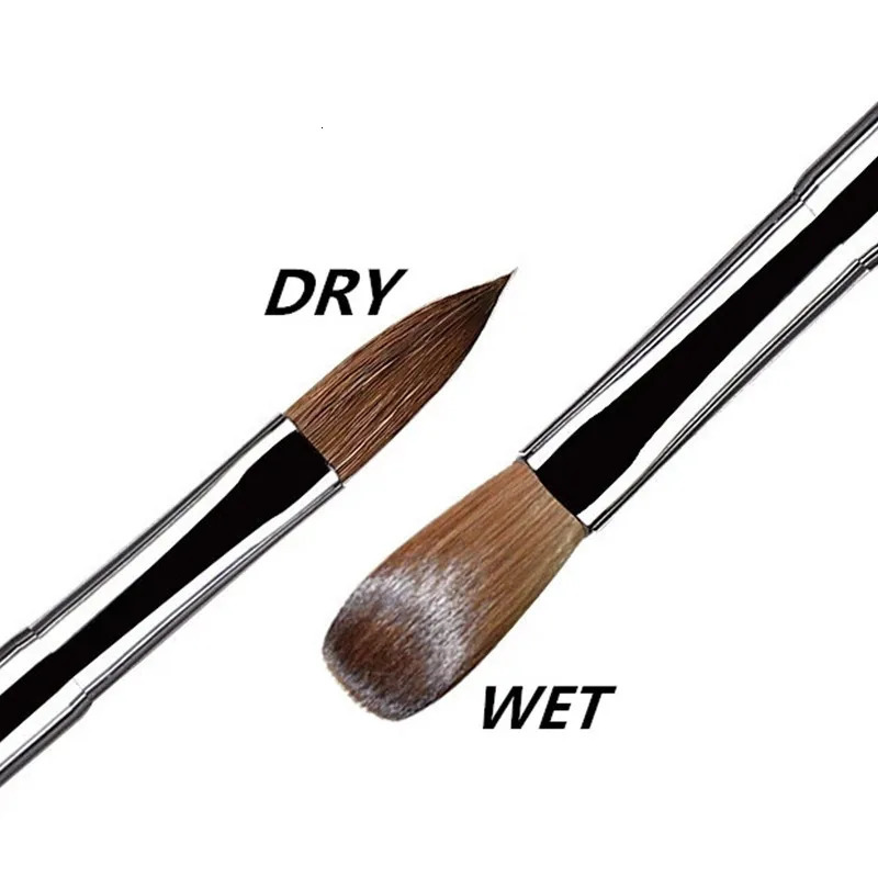 100% Pure Kolinsky Hair Acrylic Nail Brush Sandalwood Handle Nail Brush for Acrylic Application and Acrylic Power Professional 250716