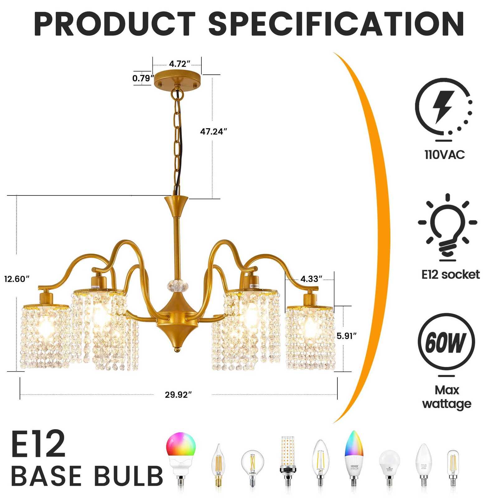 Long K9 Crystal Ceiling Chandelier for Kitchen Table Living Dining Room Bedroom Gold Crystal Branch Hanging Chandelier Lights XJ250725