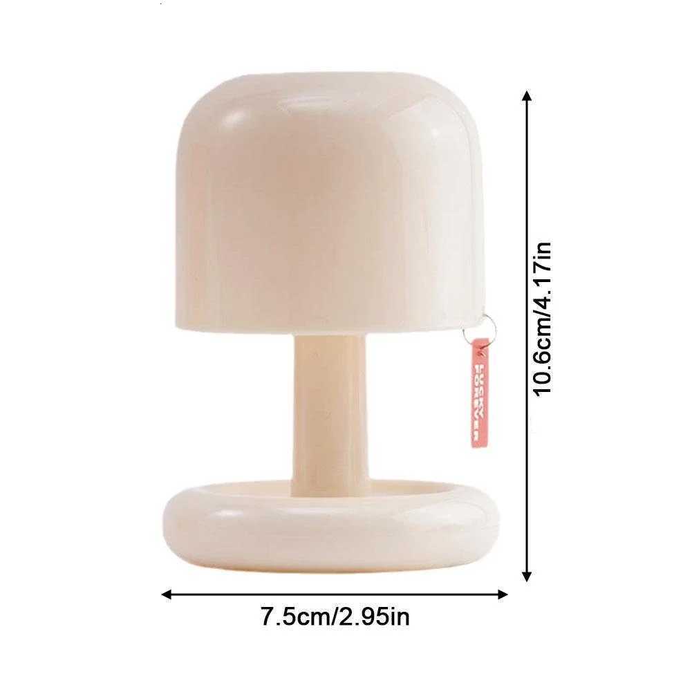 Creative Mushroom Style Led Night Light Nordic Mini Desktop Coffee Bar Home Living Room Decoration Modern Minimalist Table Light XJ250725
