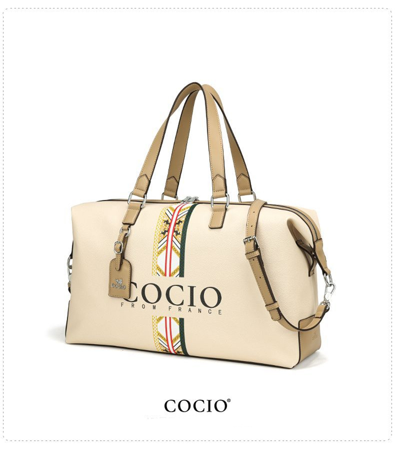 COCIO designer bag New high-quality genuine leather travel bag for men and women fitness bag casual hot handbag