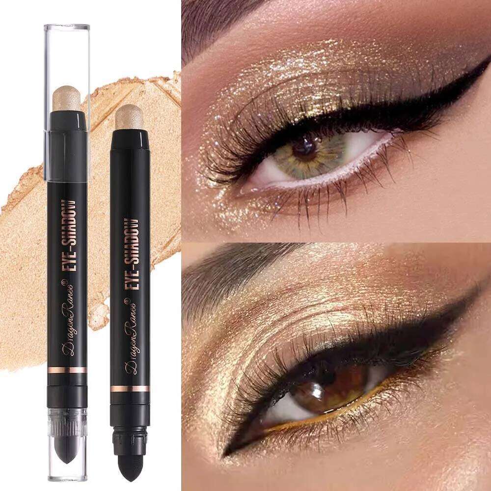 12 Color Glitter Green Blue Pencil Shine High Gloss Metallic Eyeshadow Stick Shiny Highlighter Makeup Tools Cosmetics X250726
