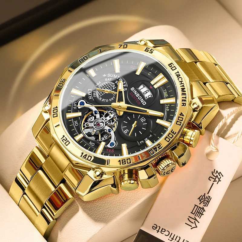 UTHAI Mens Watch Business Light Luxury Brand High end Stainless Steel Three-eye Six-pin Waterproof Quartz Watch RELOJ HBRE X250726