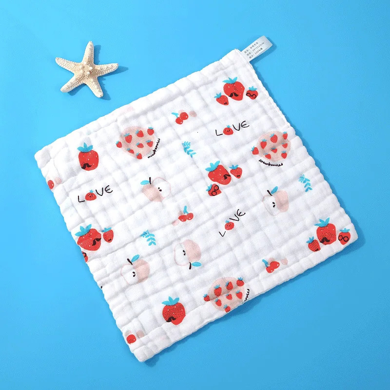 5pcs Muslin 6 Layers Cotton Soft born Baby Towels Face Towel Handkerchief Bathing Feeding Washcloth Burp Cloth 250725