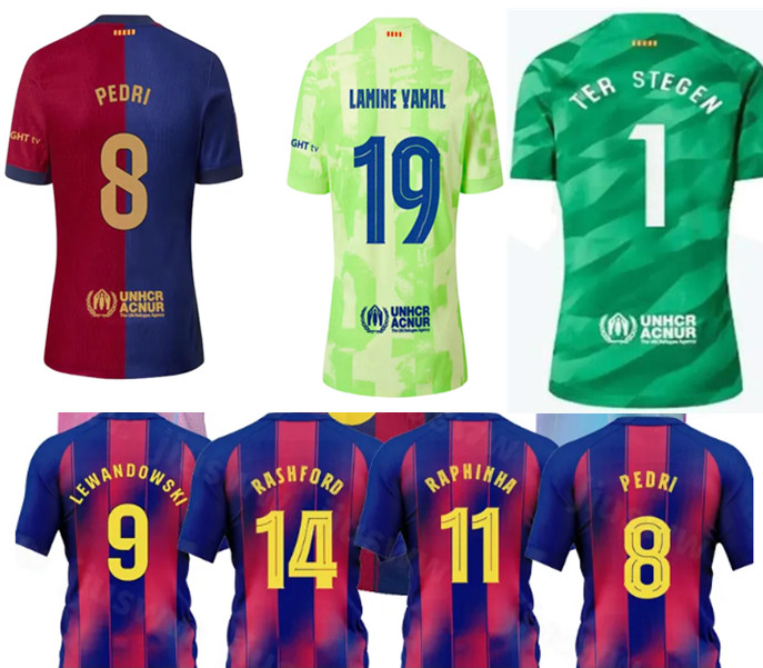 MEN Kids 2025 Football kits OLMO GAVI Soccer Jerseys 25 26 LAMINE YAMAL KOUNDE FERRAN CACTUS kids Footbal kit