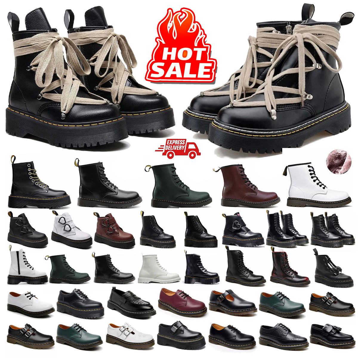 Designer doc matin boots for mens women warm booties real leather snow winter classic bottes black yellow boots platform doc matins sneakers boots outdoor trainers