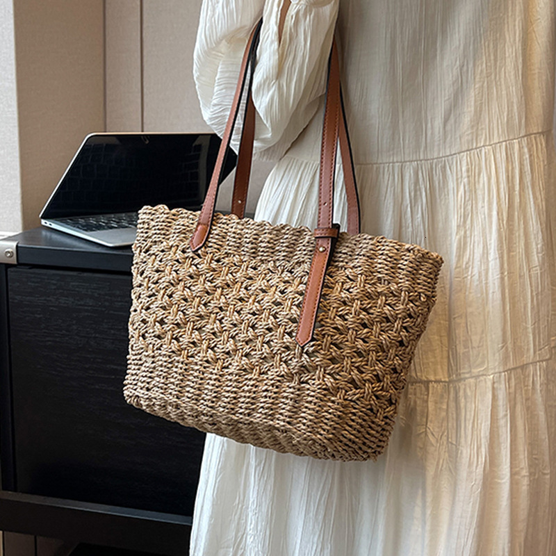 Luxury Brand Designer Bag Women's Handbag Shopping Bag Woven Bag New Ethnic Style Straw Bag Casual Luxury bag Large Capacity Shoulder Tote Bag