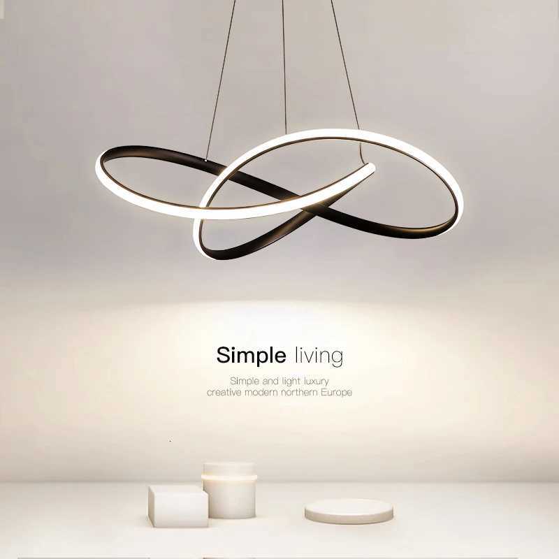 Modern Dining Room Pendant Lights Nordic LED Dining Table Ceiling Chandelier Living Room Home Indoor Bar Counter Hanging LampXJ250725