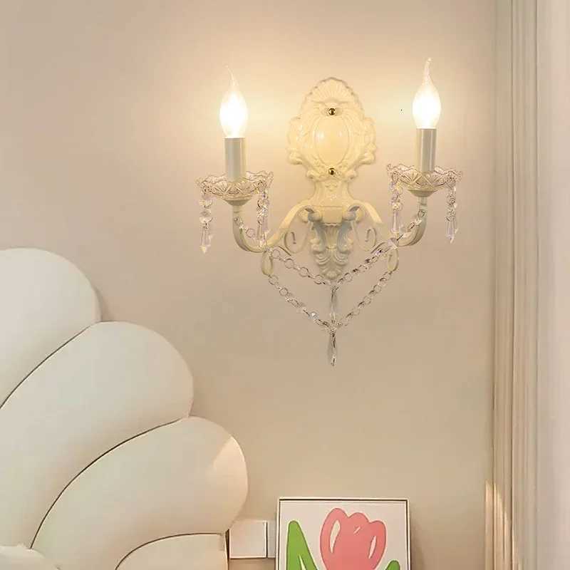 2025 French Crystal Chandeliers Milky White Crystal Lamps Light Luxury Dining Table Princess Room Girl Bedroom ChandXJ250725