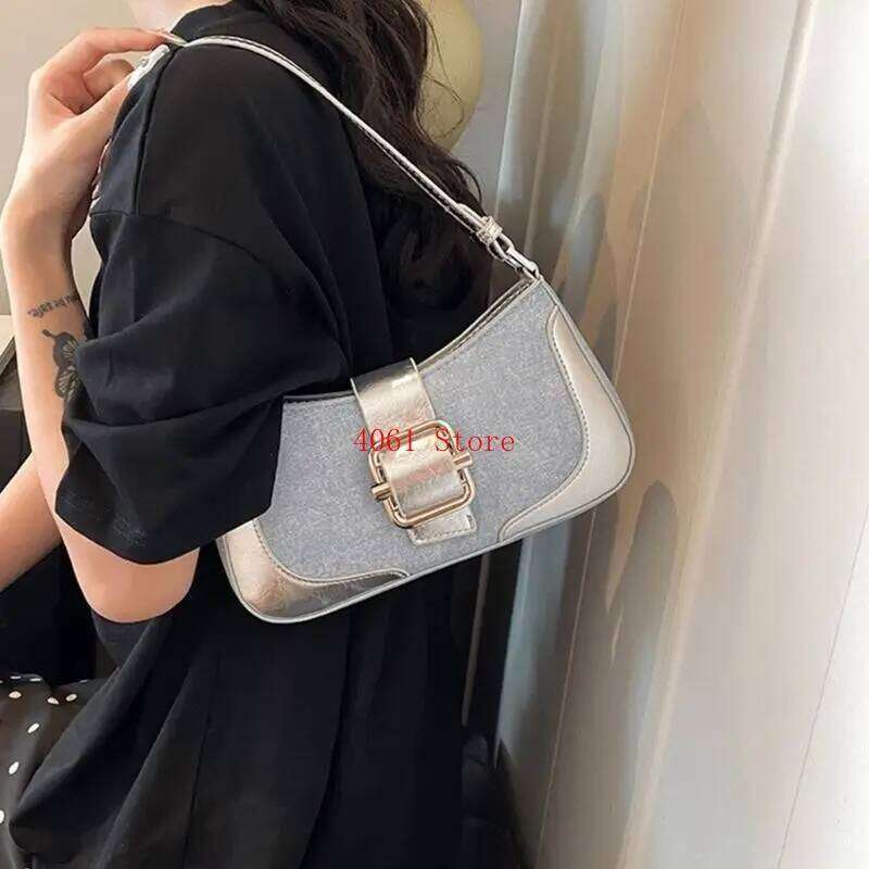 Fashion Shoulder Bag For Women PU Leather Crossbody Purse With Adjustable Strap