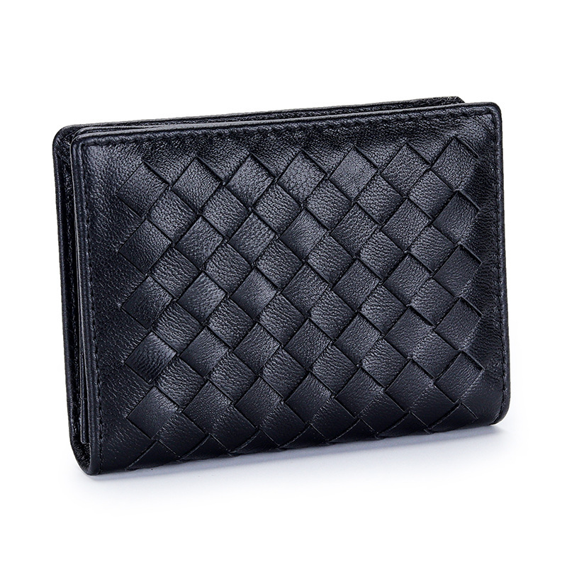 Free Shipping 2025 Summer New Designer Bags Wholesale Sheepskin Woven Card Holder Women Genuine Leather Multi-function Bag High-quality Shopping Bag