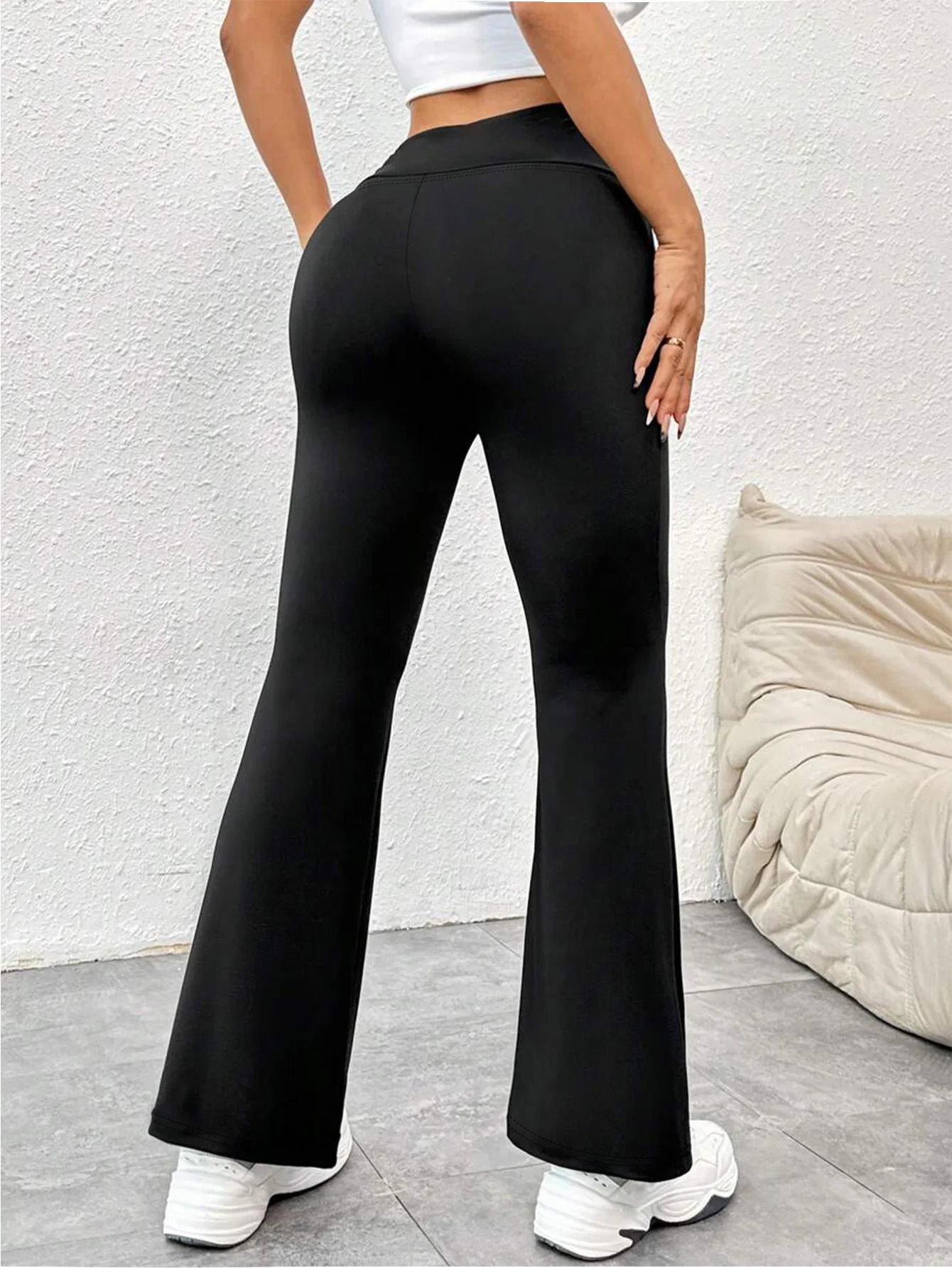 Womens Yoga Pants Summer High Waist Flared Trousers Tummy Control Workout Leggings s for Women 250725