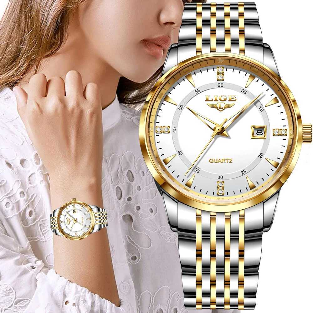 LIGE New Waterproof Watches Wen Fashion Wens Bracelet Watch Top Brand Luxury Date Quartz Watch for Wen Womens Watch X250726