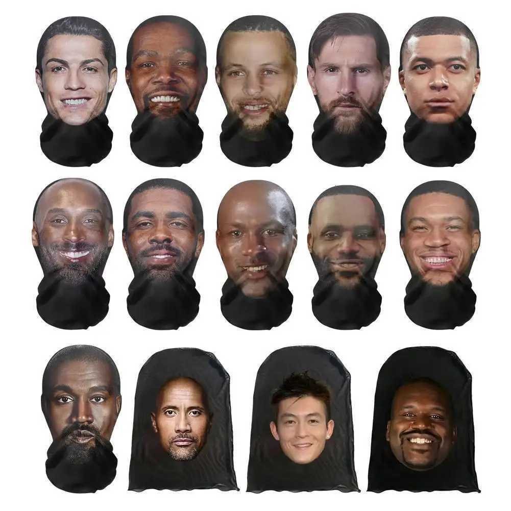 3D Mask Balaclava Hat Facial Performance Parody Prank Headgear Seamless Kanye Face Mask Celebrity Face Hip Hop Hood Z250725
