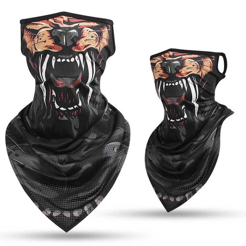 Animal Print Sport Scarf Cycling Bandana Hiking Hunting Camping Neck Warmer Face Cover Gaiter Women Men Balaclava Triangle Mask Z250725