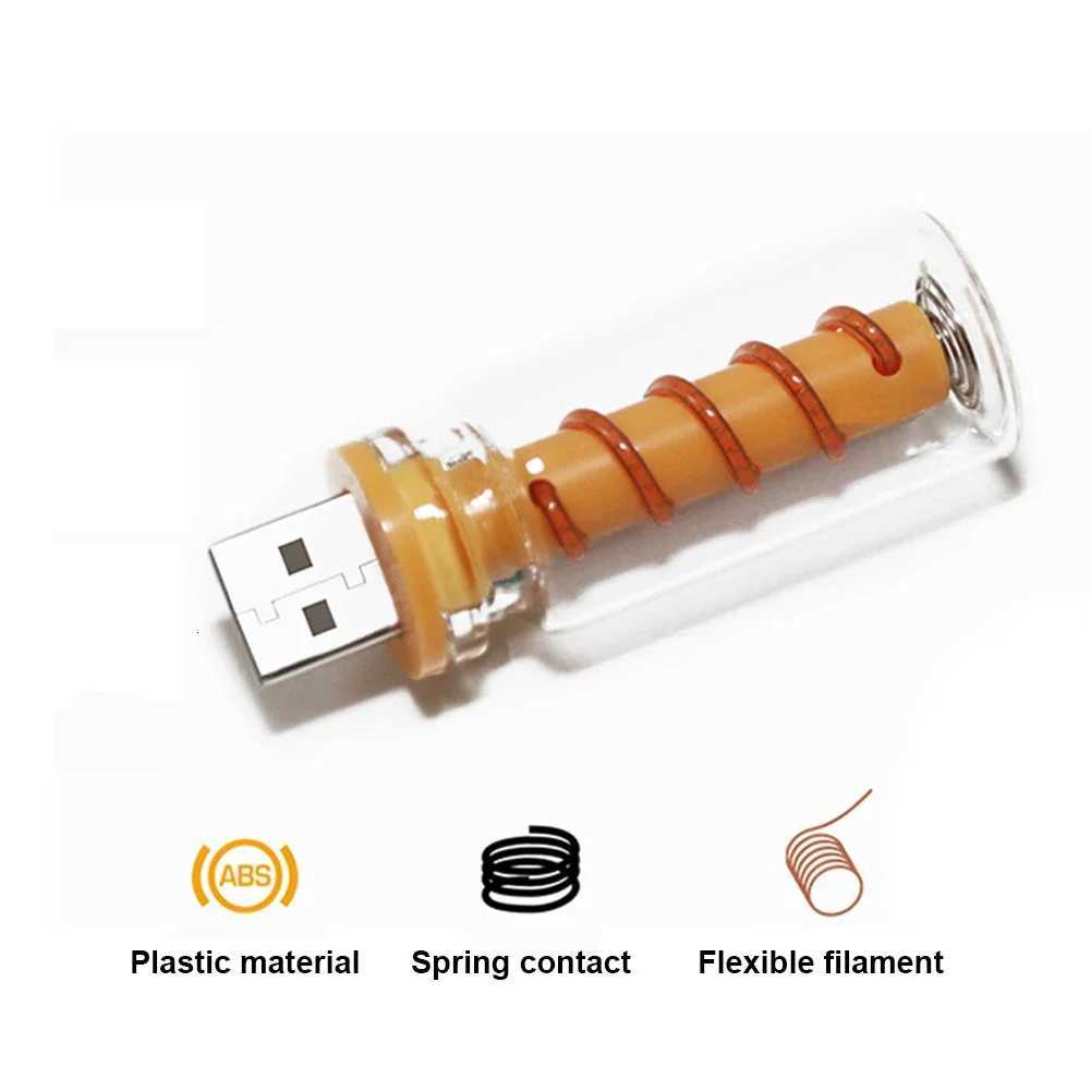 Car USB Night Light Touch Control LED Filament Lamp Portable Lighting Plug and Play Decorative Atmosphere Light for Home Bedroom XJ250725