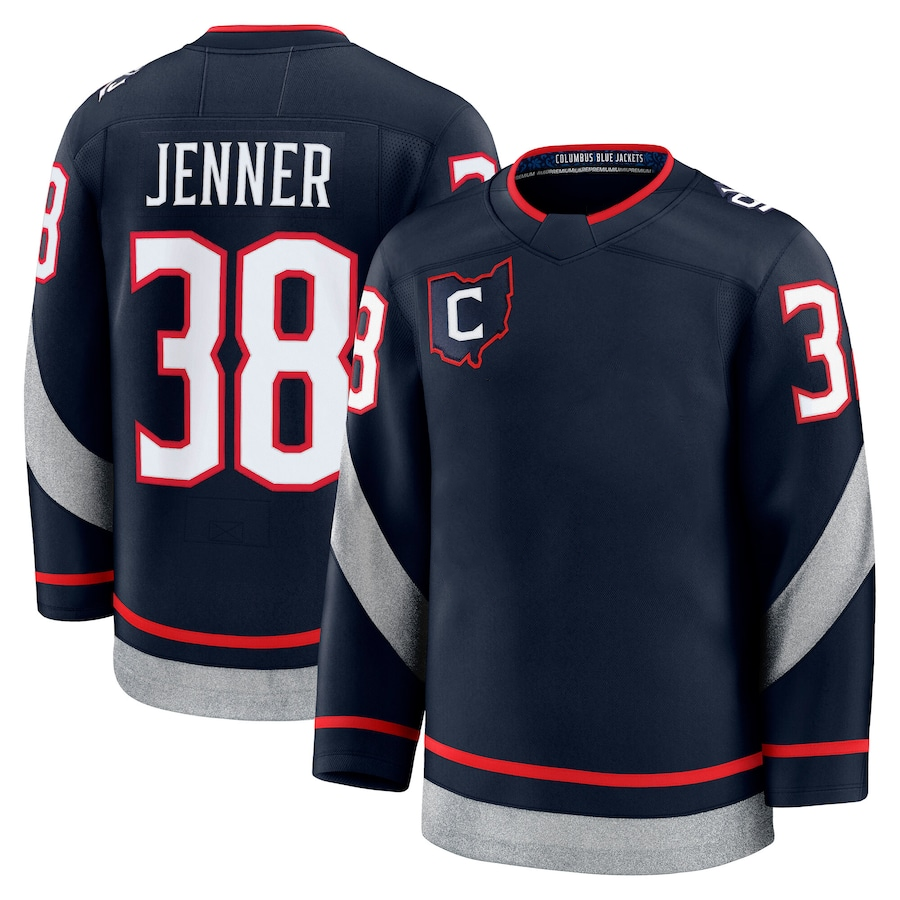 38 Boone Jenner columbuss hockey jersey blue jackets jersey 23 Sean Monahan Adam Fantilli Kirill Marchenko Johnny Gaudreau Merzlikins Wood Zach Werens
