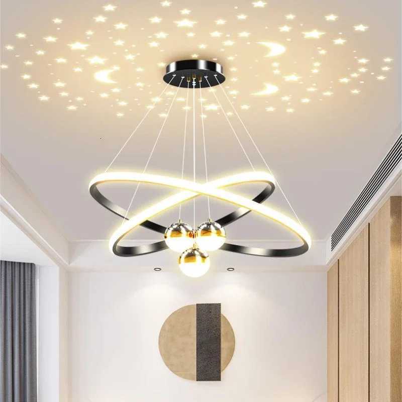 Creative Chandelier Living Dining Table Kitchen Hanging Led Light Star Sky Design Pendant Modest Ceiling Lamps for Room DimmableXJ250725