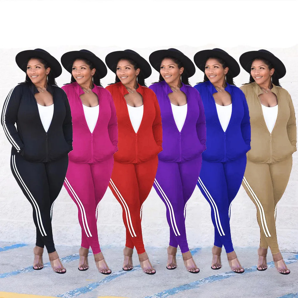 Plus Size Sets Womens Sweatsuits Winter Clothes Tracksuit 2 Piece Outfits Sweatshirt Sweatpants Wholesale Drop 250717