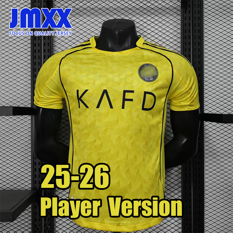 JMXX 25 26 Al-Nassr Soccer Jersey Home Away Third Pre Match Training Mens Jerseys Uniform Football Shirt 2025 2026 Player Version
