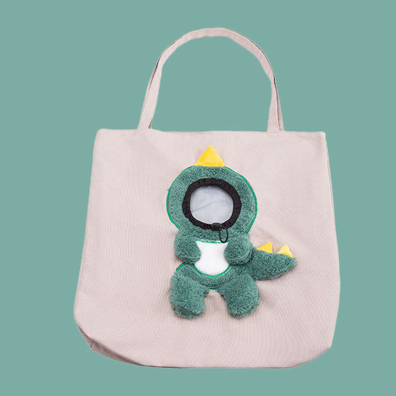 Pet Carrier Bag Pet Bag Dog Bag Cute Canvas Cat Crossbody Bag Handbag Small Dog Head-Exposed Shoulder Pet Outdoor Bag