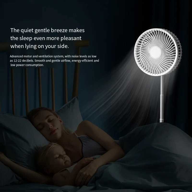 Rechargeable for Household USB Portable Desktop Floor-Standing Dual-Purpose Folding Small Fan R250725