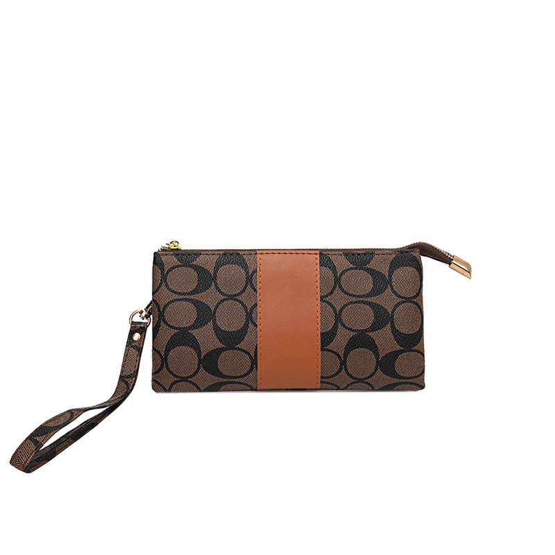 Soft Leather Printed Handbag 2025 Designer's New Women's Fashion Lightweight Mini Wallet Versatile and Portable free shipping black pink whi